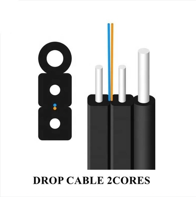 Εξωτερικό Single Mode Fiber G. 657A1 G. 657A2 FTTH καλώδιο πτώσης οπτικών ινών