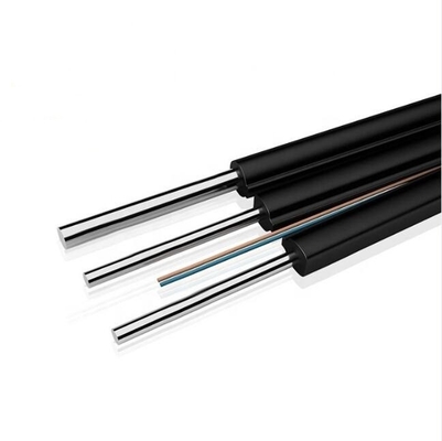 FTTH Drop Cable 2 Core G657A2 Fiber 3 Steel Wire LSZH Jacket Fiber Fiber Cable