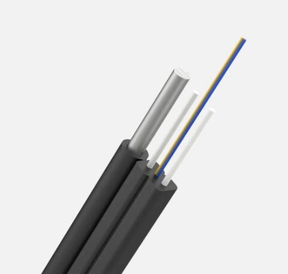 Αυτοεφοδιασμένο καλώδιο FTTH 1 πυρήνας έως 4 πυρήνες εσωτερικό εξωτερικό υπερυψωμένο καλώδιο οπτικών ινών