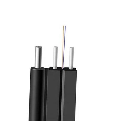 Αυτο-υποστηριζόμενο 2 πυρήνες FTTH εσωτερικό εξωτερικό καλώδιο πτώσης οπτικών ινών