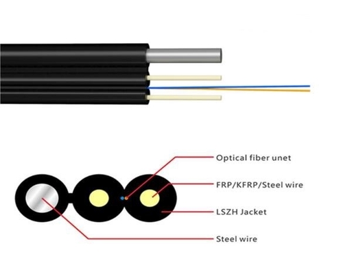 FTTH καλώδιο πτώσης 1 CORE G657A2 G657A1 καλώδιο οπτικών ινών