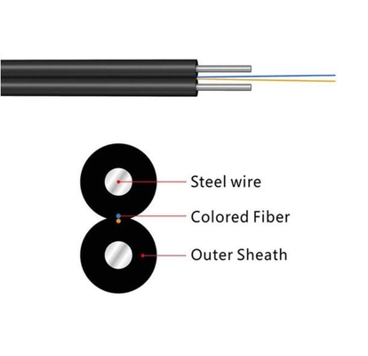 FTTH καλώδιο πτώσης 1 CORE G657A2 G657A1 καλώδιο οπτικών ινών