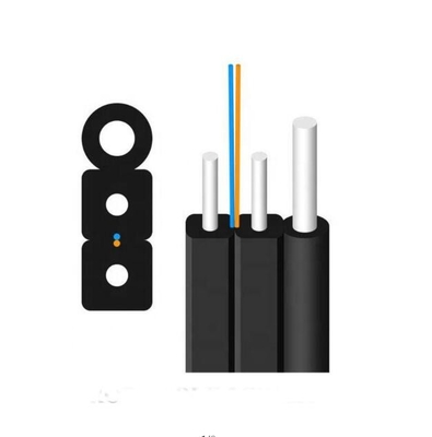 FTTH καλώδια πτώσης καλωδίων 1 πυρήνας 2 πυρήνες χάλυβα LSZH Fiber Optic καλώδιο για εσωτερικό και εξωτερικό