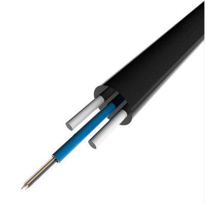 4 πυρήνες επίπεδα αυτοστήριξη FTTH εξωτερική πτώση οπτικών ινών καλώδιο Gyfxtby