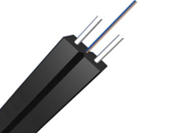 1-24 θωρακισμένο σακάκι καλωδιακών FTTH δικτύων LSZH πτώσης ινών πυρήνων SM G657A1 μαύρο για εσωτερικό