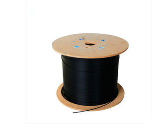 LSZH/PVC σακάκι 1 2 ευκίνητο ανθεκτικό FTTH τρόπου FRP 4 πυρήνων ενιαίο καλώδιο πτώσης οπτικών ινών δύναμης GJXFH