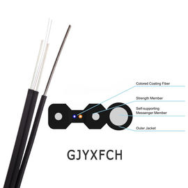 GJYXCH/GJYXFCH υπαίθριο αυτοφερόμενο καλώδιο πτώσης FTTH 1/2/4 ενιαίο σχήμα 8 τρόπου πυρήνων καλώδιο οπτικών ινών