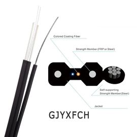 Ελαφρύ αδιάβροχο LSZH/PVC σακακιών FTTH καλώδιο πτώσης δικτύων εσωτερικό