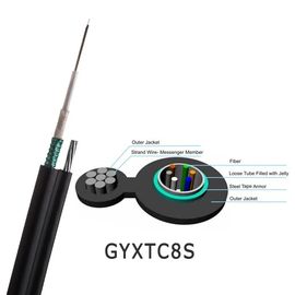 GYXTC8S Self-support θωρακισμένο καλώδιο οπτικών ινών εξωτερικού χώρου 12 Core Εικόνα 8 Τύπος για αγωγό ή κεραία