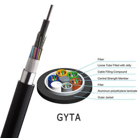 GYTA/GYTA53 το προσαραγμένο υπαίθριο χαλύβδινο σύρμα καλωδίων οπτικών ινών μεταλλικό ενισχύει το μέλος με το ενιαίο πρότυπο