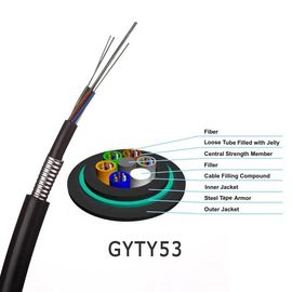 GYTY53 θωρακισμένο καλώδιο οπτικών ινών δομών πυρήνων επικοινωνίας μεγάλο