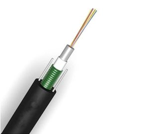 corning θωρακισμένο οπτικών ινών telecommuniction δύναμης τύπων εργοστασίων θηκών GYXTW καλωδίων μαύρο εξωτερικό
