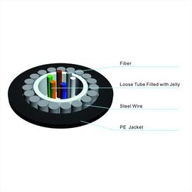 4 Core GYXTY Central Loose Tube Outdoor Aerial and Duct SM Προμηθευτής οπτικών καλωδίων ινών