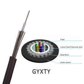 GYXTY 6 ενιαία κεραία σωλήνων τρόπου πυρήνων κεντρικά χαλαρά υπαίθρια και καλώδιο οπτικών ινών αγωγών