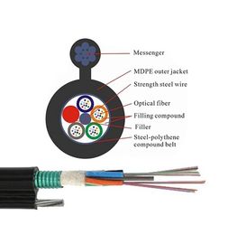 12 24 72 96 οπτικό καλώδιο ινών πυρήνων FIG8 εναέριο GYTC8S χαλαρό προσαραγμένο σωλήνας