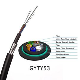 Προσαραγμένη χαλαρή σωλήνων GYFTY53 ενιαία τρόπου τιμή Commpetitive καλωδίων ινών νερό-φραξίματος θωρακισμένη