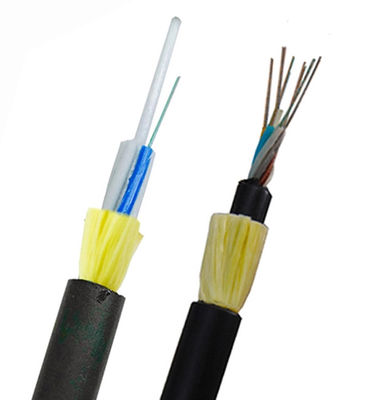 G652D κεραία όλη η διηλεκτρική HDPE καλωδίων FRP οπτικών ινών ADSS μαύρη θήκη
